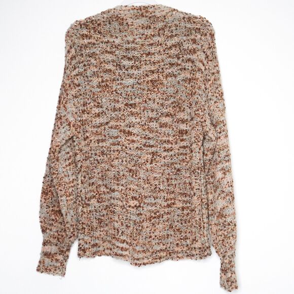 Vanilla Bay‎ Womens Sweater Size Small Blue Brown Boucle Boho Cozy Neutral - Picture 2 of 8